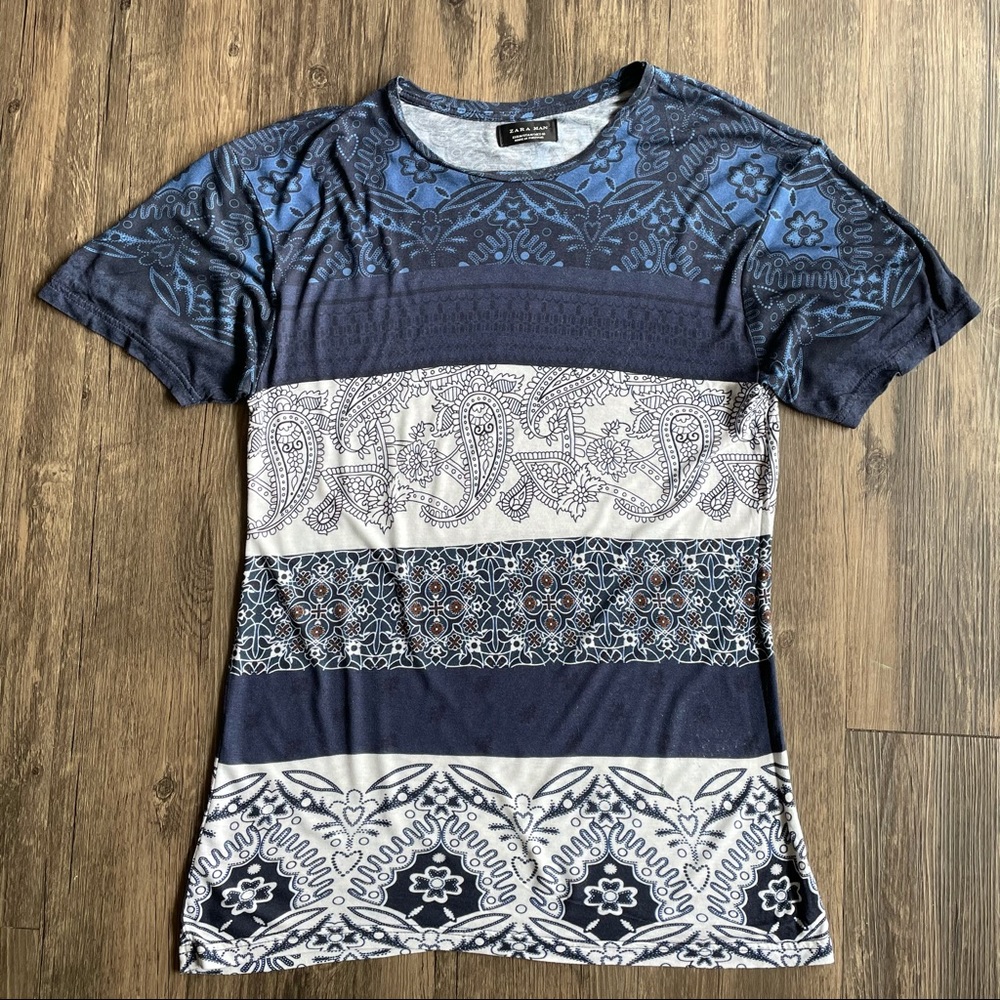 Zara Multi-Print T-Shirt, Medium